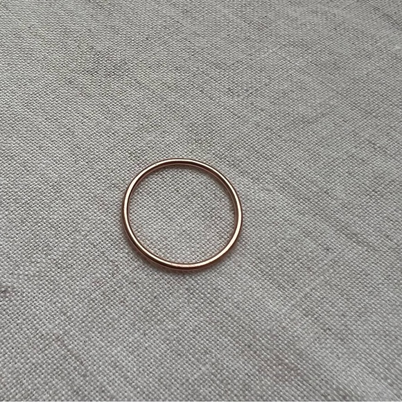 Delicate Rose Gold Wedding or Stacking Band - Picture 1 of 6
